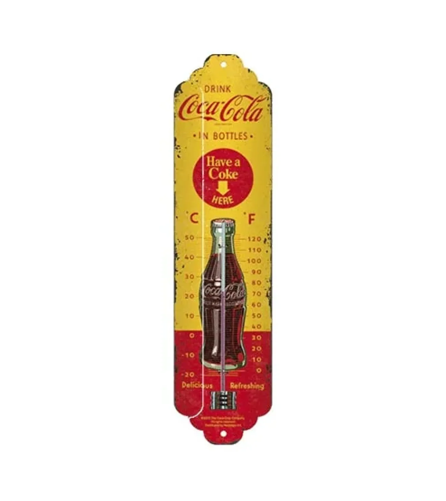Metal Signs Thermometers|Metalen Borden|Thermometer binnen Coca Cola fles