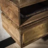 Kalfort Nachtkastjes|Industriele Kasten|Thiago Zwevend Nachtkastje 1 lade Mangohout 40 cm