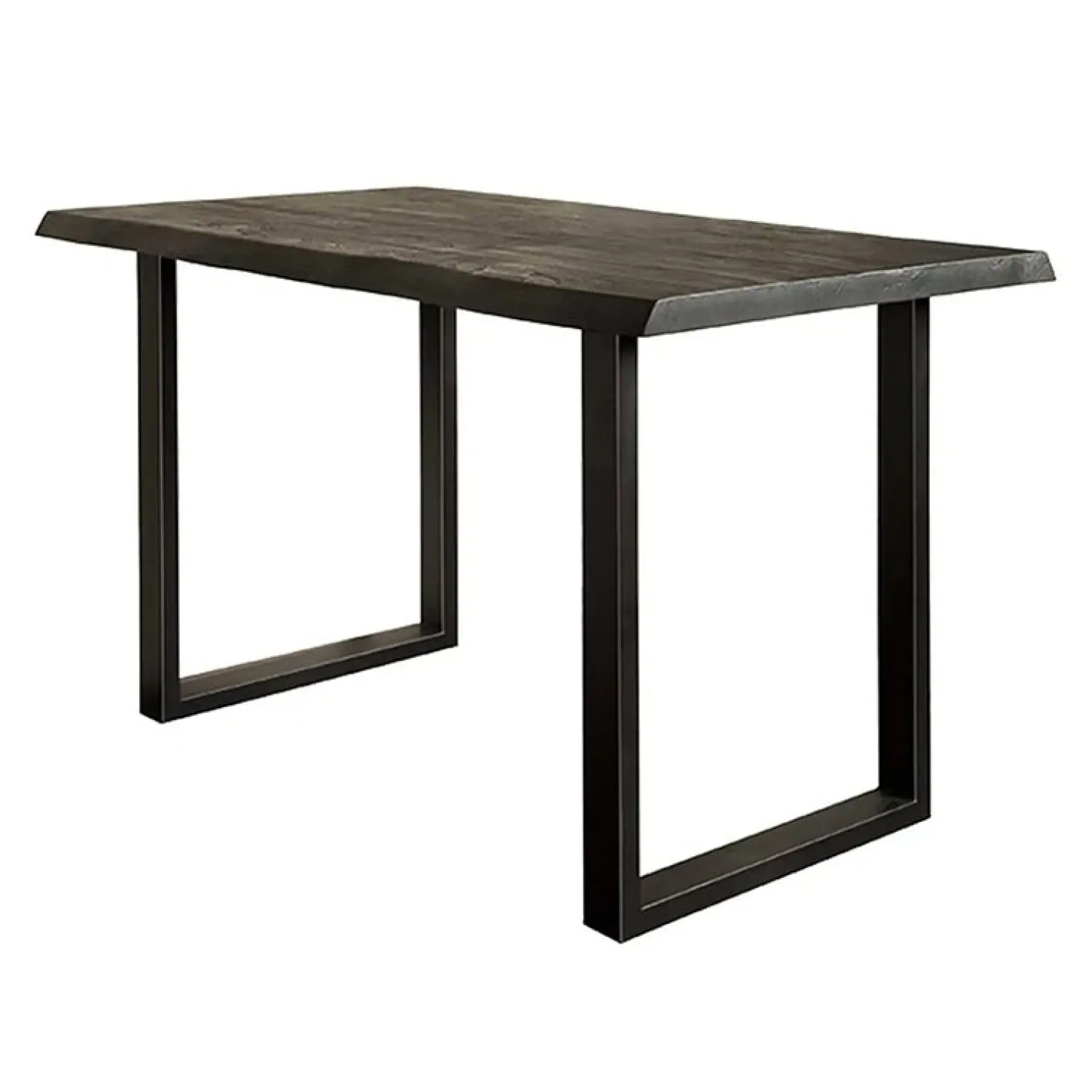 Tower living Eettafels|Tiago bartafel met U poot acacia hout zwart 160x90x95