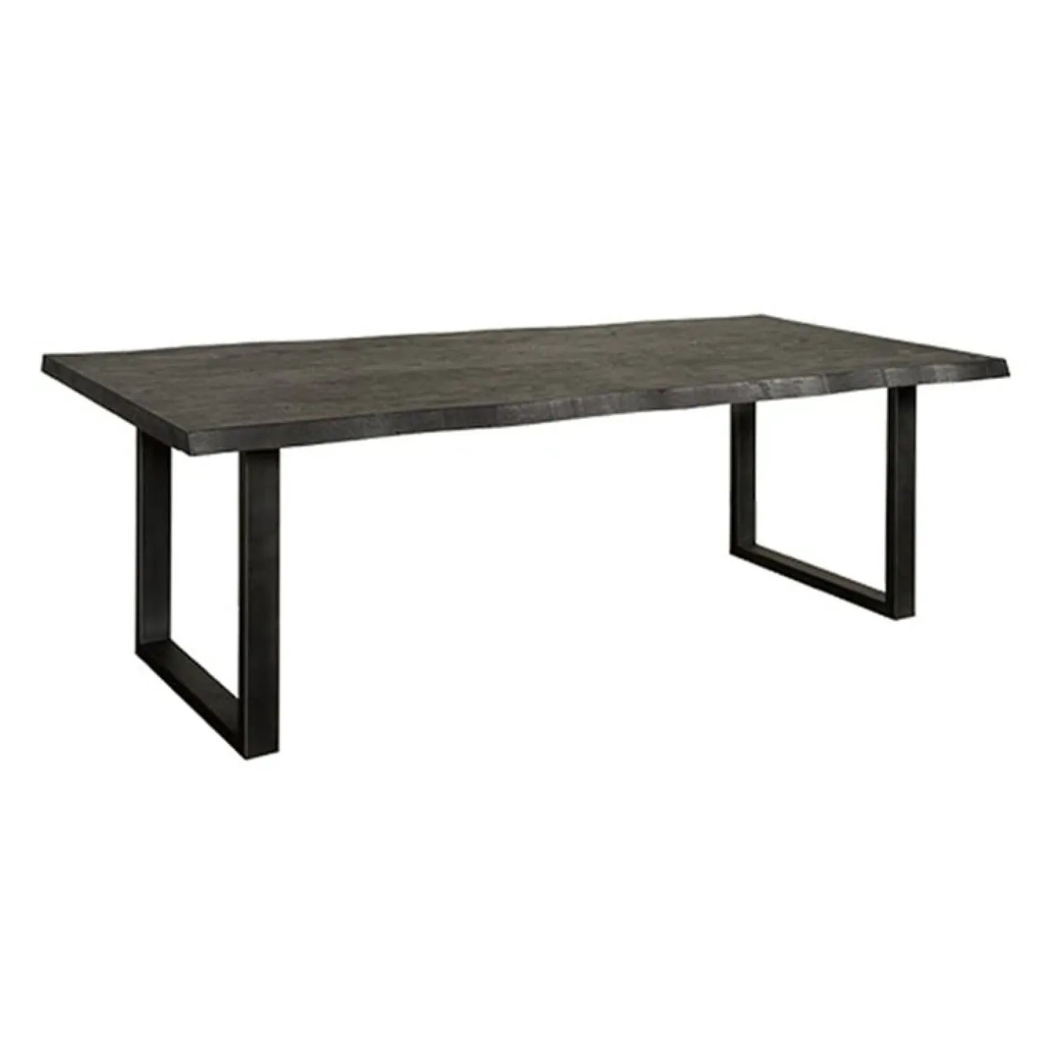 Tower living Eettafels|Tiago Eettafel met U poot rechthoek acacia hout zwart 220×100