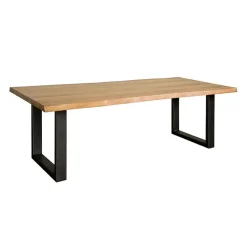 Tower living Eettafels|Tiago Eettafel met U poot rechthoek acacia hout naturel 240×100