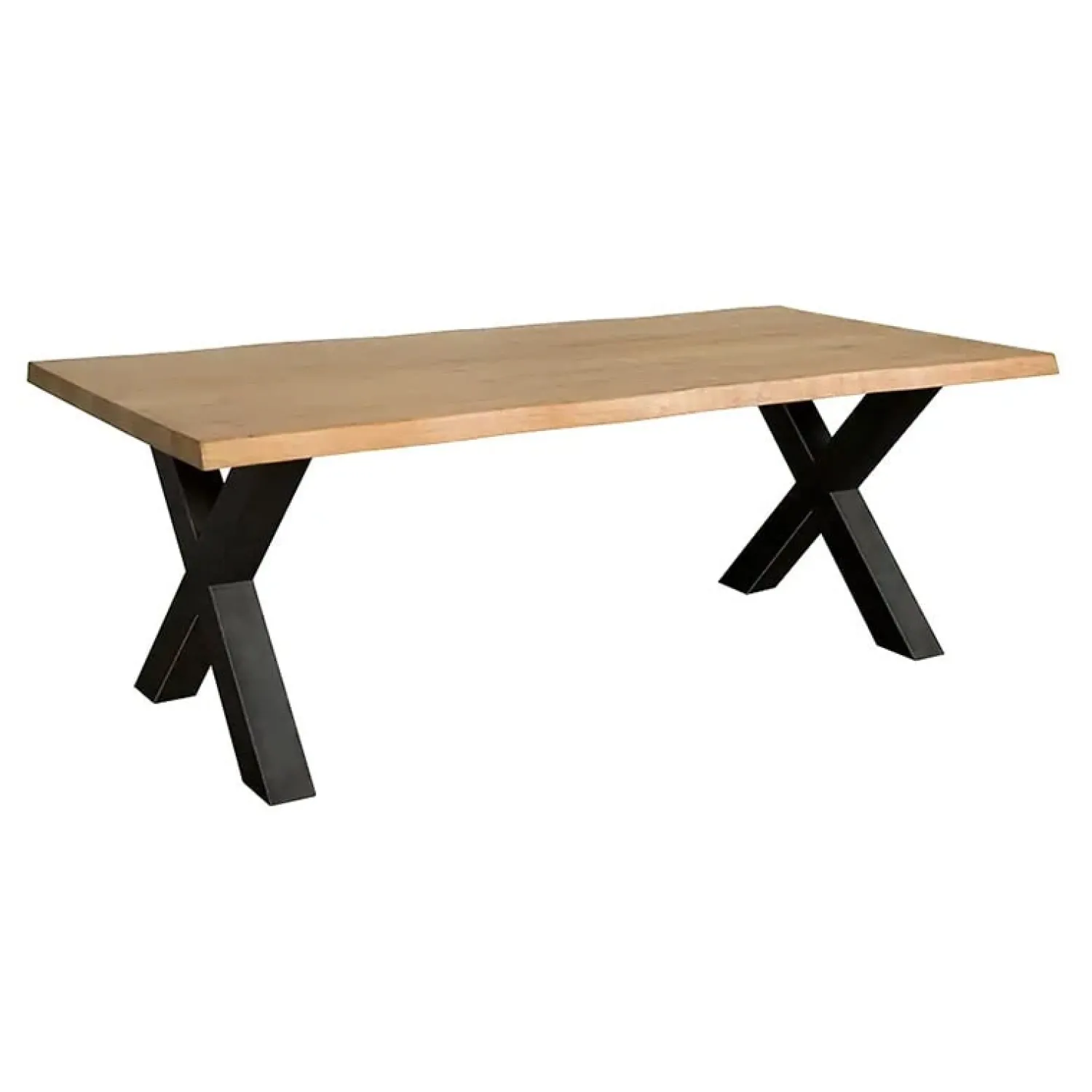 Tower living Eettafels|Tiago Eettafel met X poot rechthoek acacia hout naturel 180×90