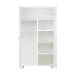 WOOOD Industriele Kasten|Kledingkasten|Ties Kledingkast Grenen Wit 111cm