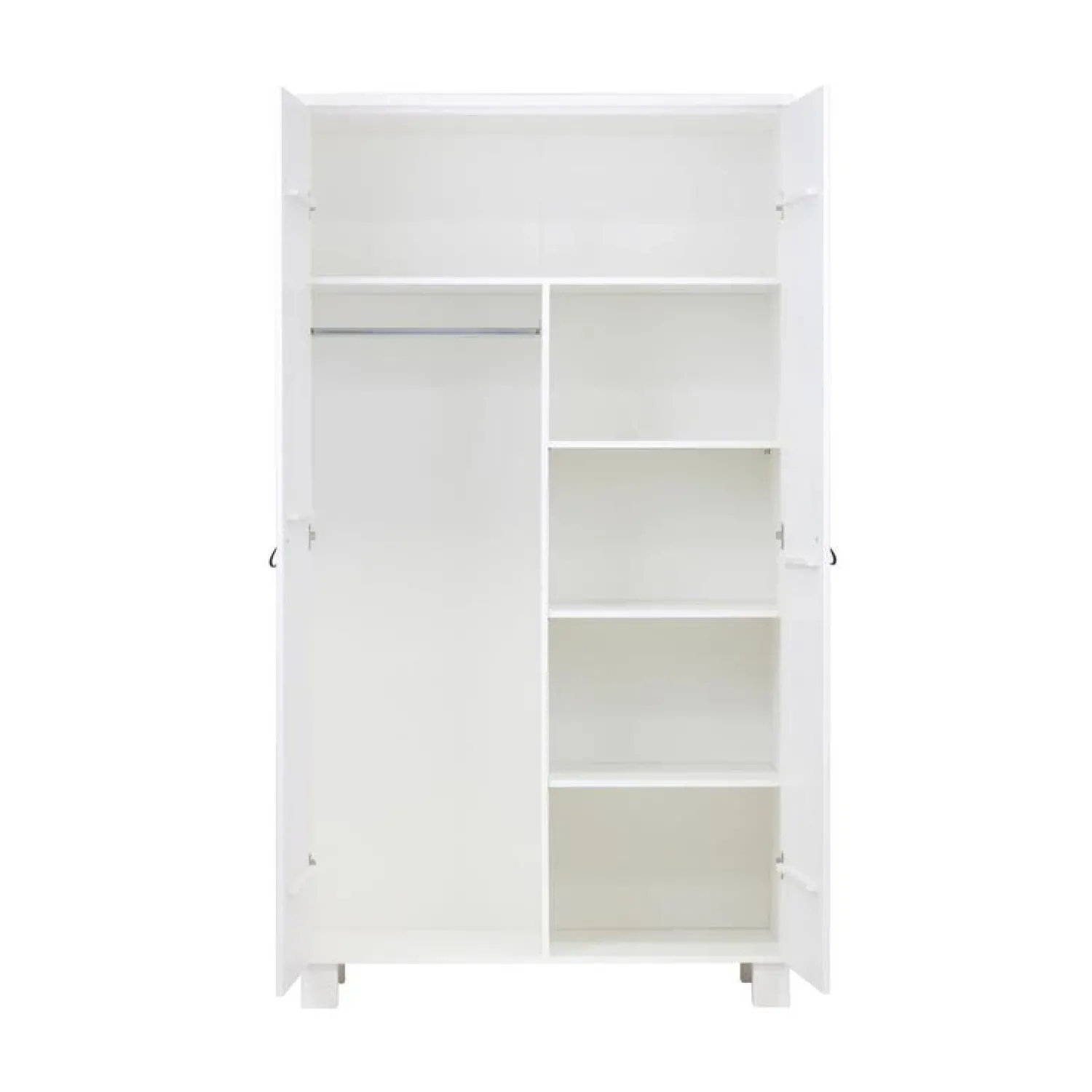 WOOOD Industriele Kasten|Kledingkasten|Ties Kledingkast Grenen Wit 111cm