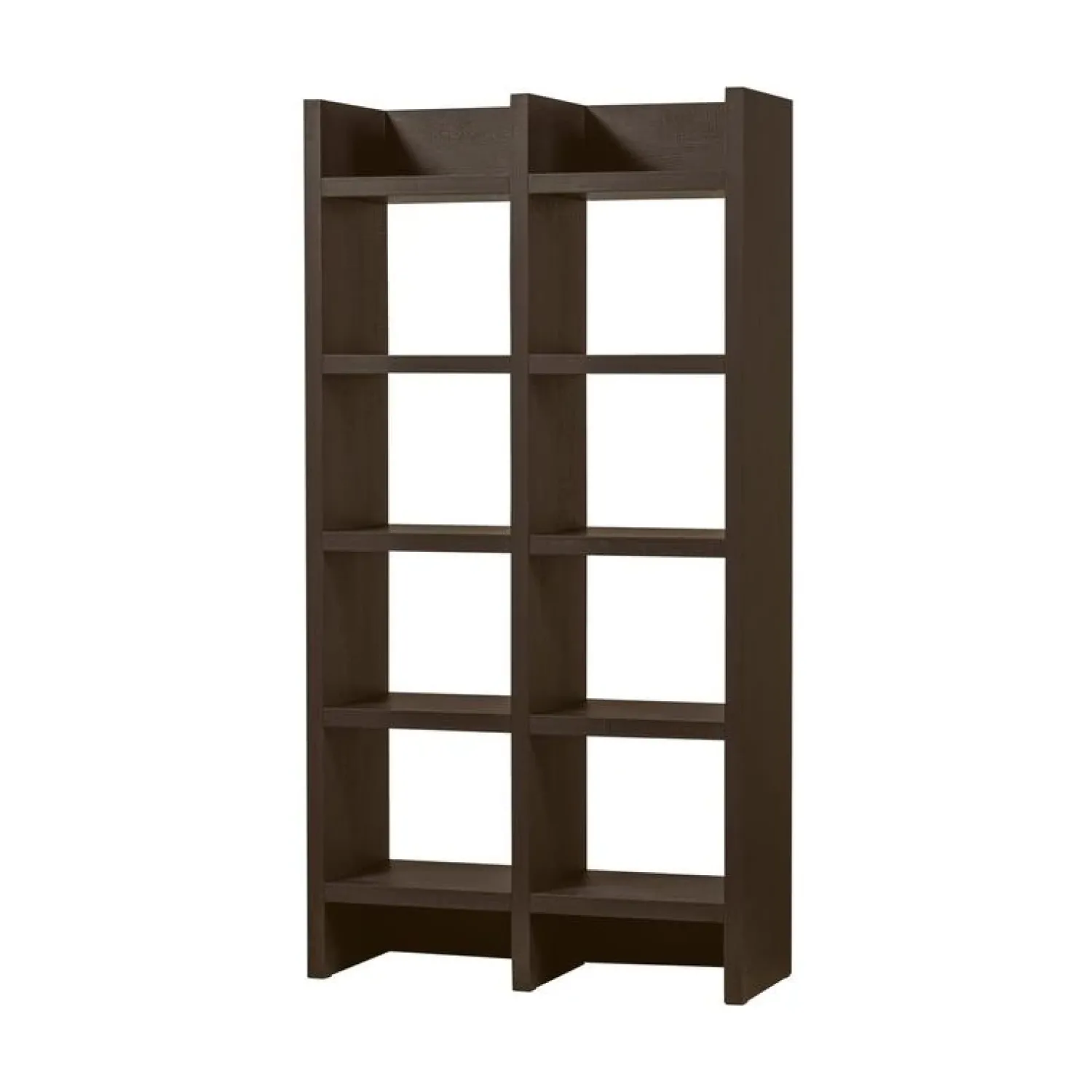 WOOOD Vakkenkasten|Industriele Kasten|Timo Vakkenkast MDF Donkerbruin 100cm