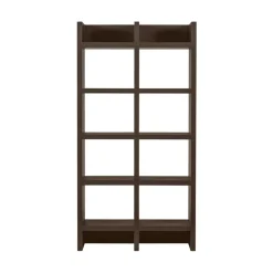 WOOOD Vakkenkasten|Industriele Kasten|Timo Vakkenkast MDF Donkerbruin 100cm