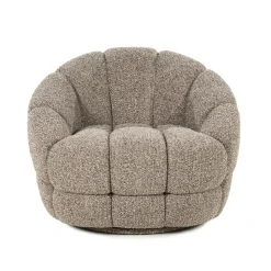 Eleonora Fauteuils|Tina Fauteuil Taupe stof