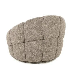 Eleonora Fauteuils|Tina Fauteuil Taupe stof