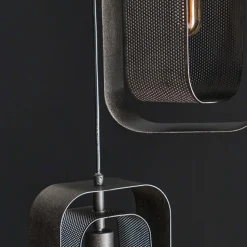 Kalfort Hanglampen|Tindy 5-lichts hanglamp industrieel artic zwart