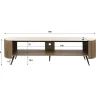 Kalfort Industriele Kasten|Tv Meubels|Tio Tv meubel Keramiek Hout 180cm