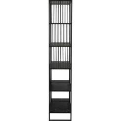 Nordhavn Boekenkasten|Industriele Kasten|Tissaro Boekenkast Hoog Zwart 85cm