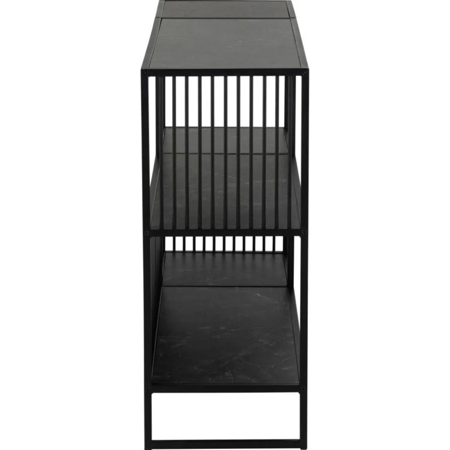 Nordhavn Boekenkasten|Industriele Kasten|Tissaro Boekenkast Laag Zwart 120cm