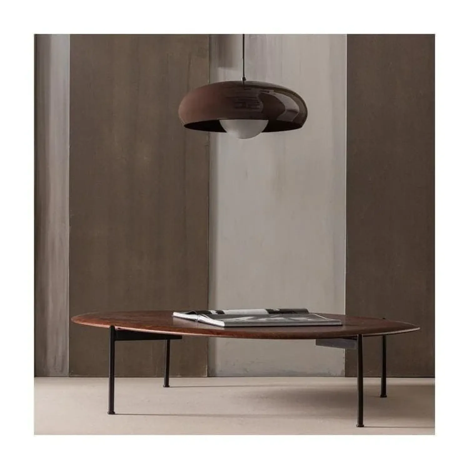 WOOOD Hanglampen|Tivo 1-lichts Hanglamp Bruin