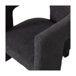 WOOOD Fauteuils|Tiwa Fauteuil Boucle Donkergrijs