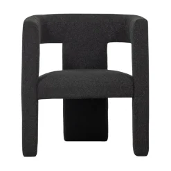 WOOOD Fauteuils|Tiwa Fauteuil Boucle Donkergrijs