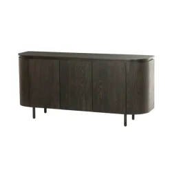 Livingfurn Dressoirs|Industriele Kasten|Tobago Dressoir Espresso eiken 170cm