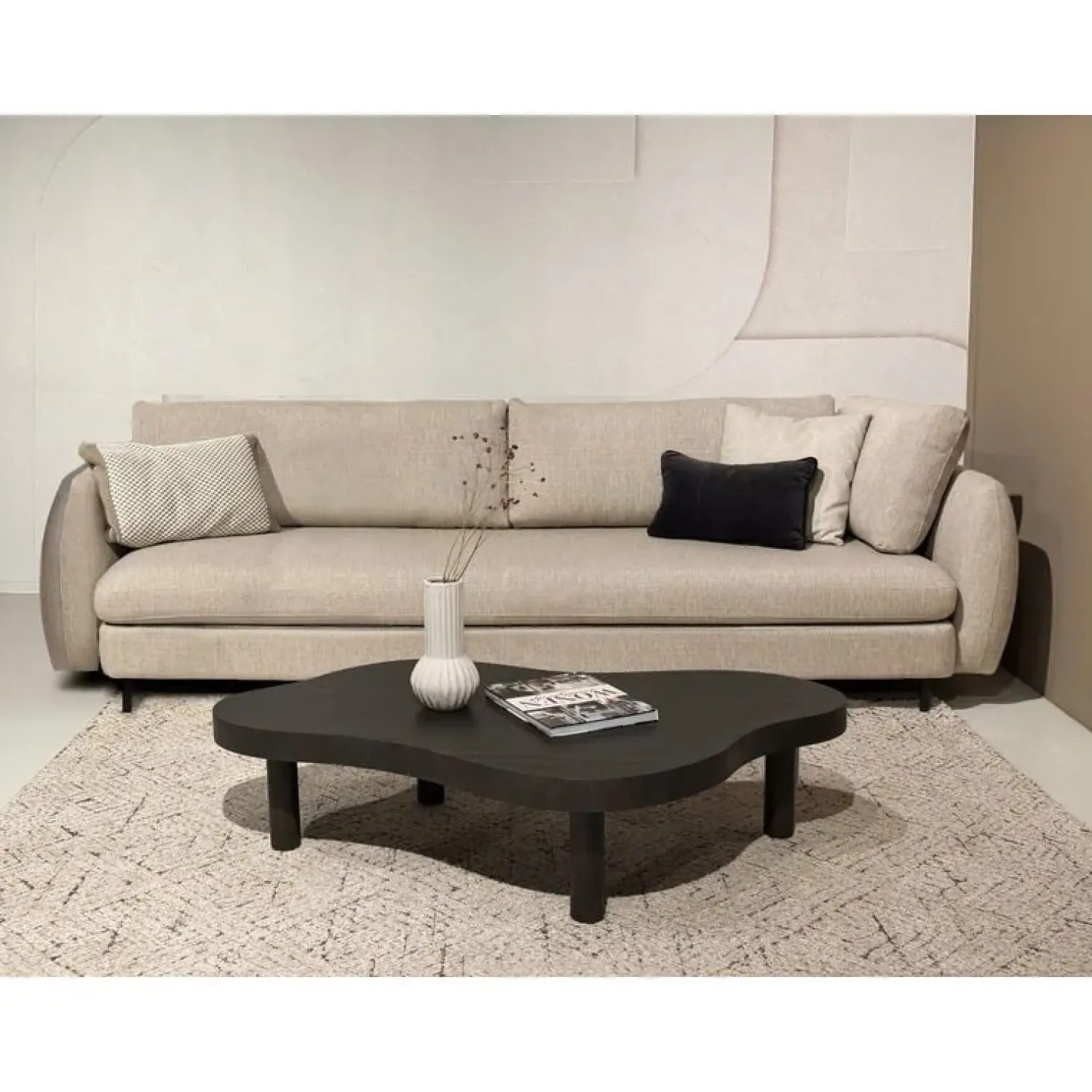 Livingfurn Salontafels|Tobago Salontafel organisch Espresso eiken 135cm