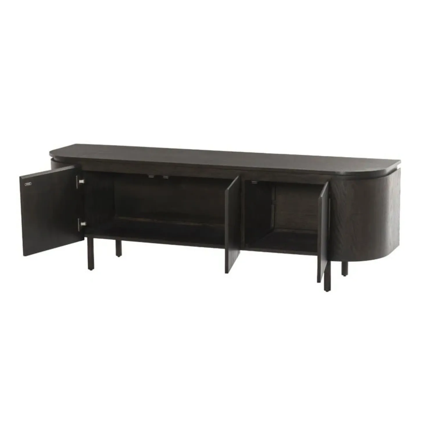 Livingfurn Industriele Kasten|Tv Meubels|Tobago Tv meubel Espresso eiken 170cm