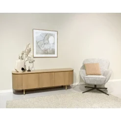 Livingfurn Industriele Kasten|Tv Meubels|Tobago Tv meubel naturel eiken 170cm