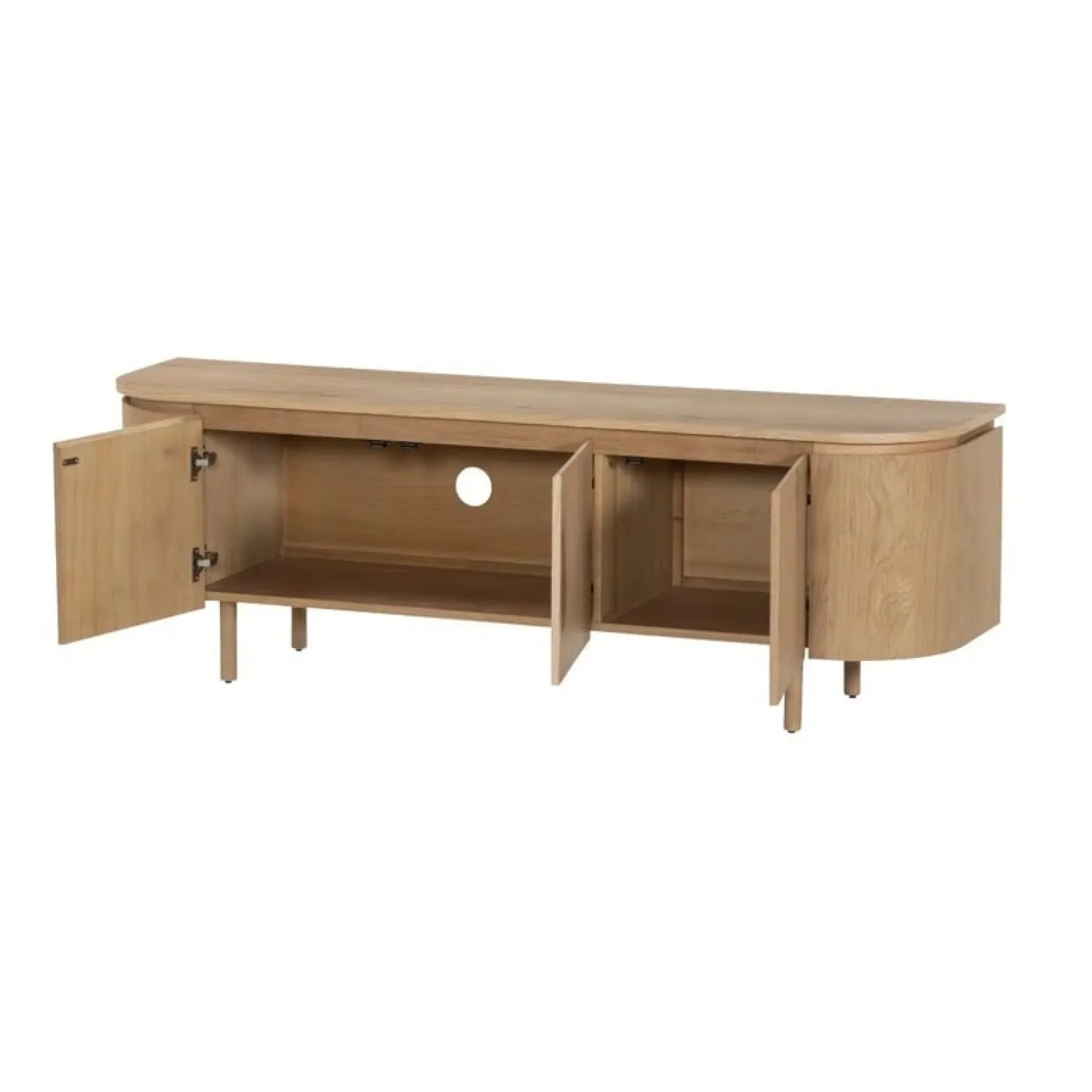 Livingfurn Industriele Kasten|Tv Meubels|Tobago Tv meubel naturel eiken 170cm
