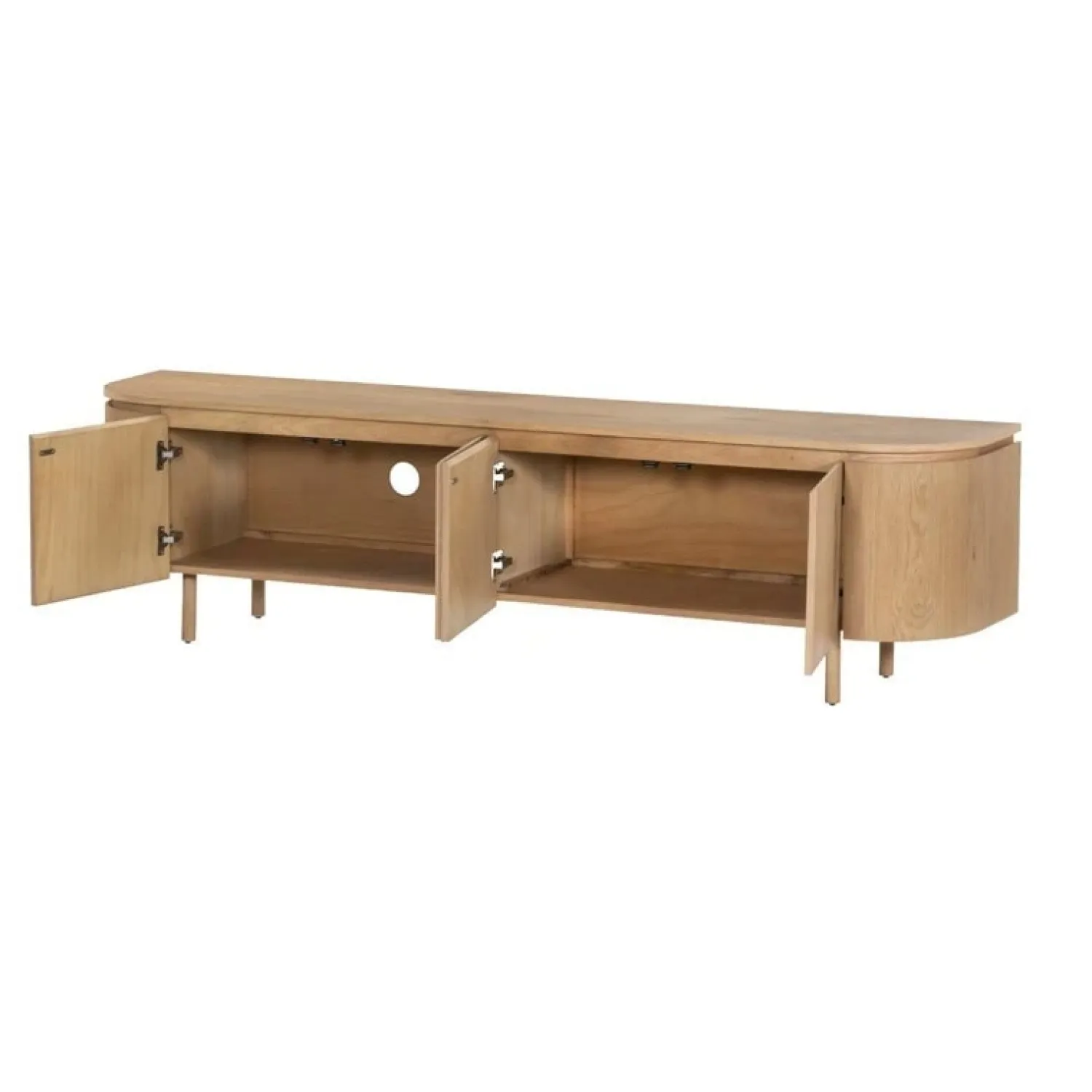 Livingfurn Industriele Kasten|Tv Meubels|Tobago Tv meubel naturel eiken 210cm