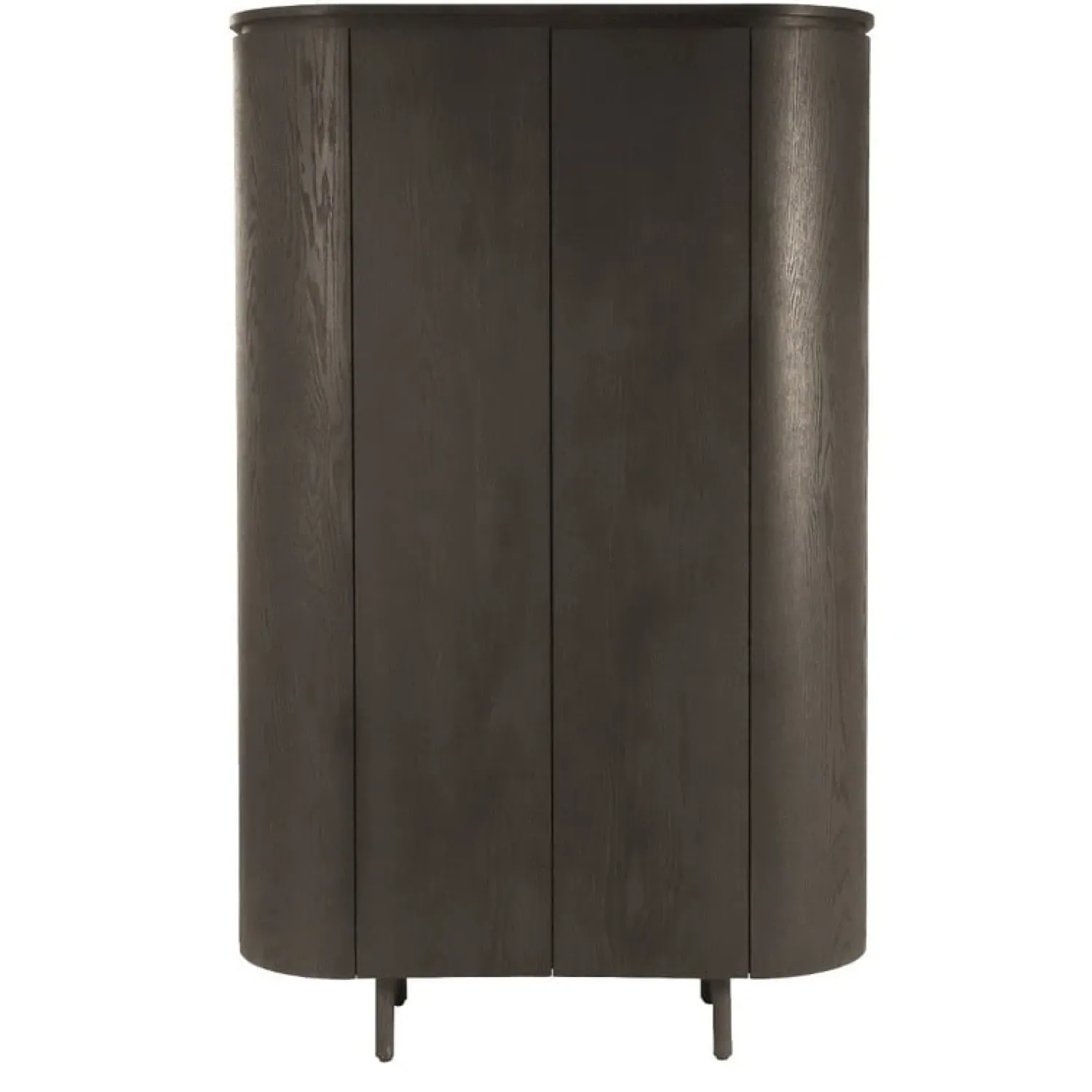 Livingfurn Wandkasten|Industriele Kasten|Tobago Wandkast hoog Espresso eiken 180cm