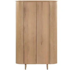Livingfurn Wandkasten|Industriele Kasten|Tobago Wandkast hoog naturel eiken 180cm