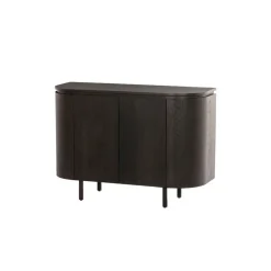 Livingfurn Dressoirs|Industriele Kasten|Tobago Wandkast laag Espresso eiken 115cm