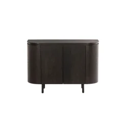 Livingfurn Dressoirs|Industriele Kasten|Tobago Wandkast laag Espresso eiken 115cm