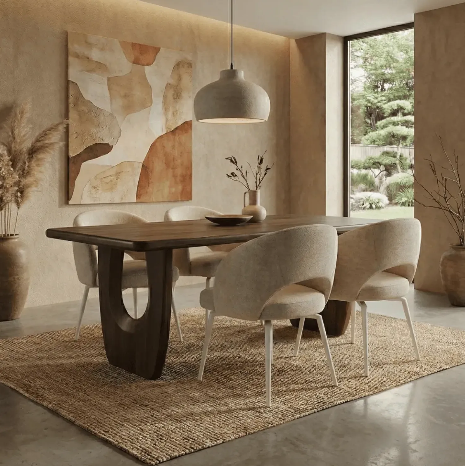 Mysons Eettafels|Tobias Eetkamertafel Walnoot 220cm