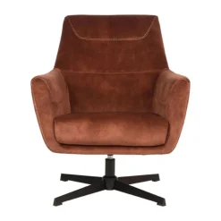 Label51 Fauteuils|Toby Draai fauteuil Rust velours