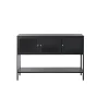 LykkeHome Sidetables|Tommy Sidetable Zwart 131cm