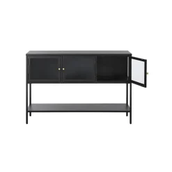 LykkeHome Sidetables|Tommy Sidetable Zwart 131cm