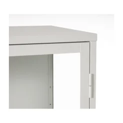 LykkeHome Vitrinekasten|Industriele Kasten|Tommy Vitrinekast Greige 90cm