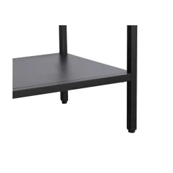 LykkeHome Vitrinekasten|Industriele Kasten|Tommy Vitrinekast Zwart 90cm