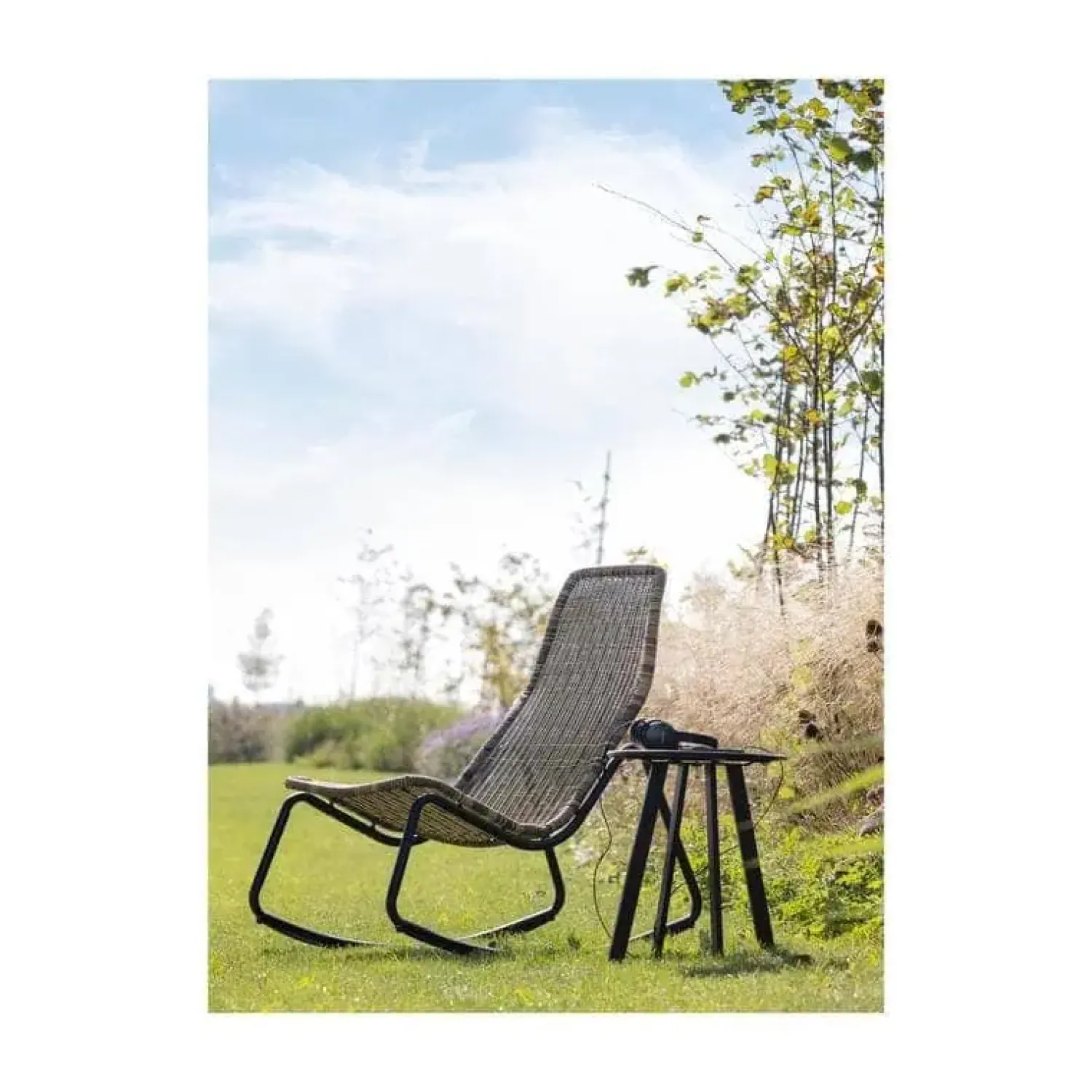 WOOOD Tuinstoelen|Tom Tuin Schommelstoel Naturel