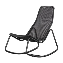 WOOOD Tuinstoelen|Tom Tuin Schommelstoel Zwart