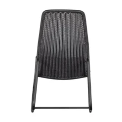 WOOOD Tuinstoelen|Tom Tuin Schommelstoel Zwart