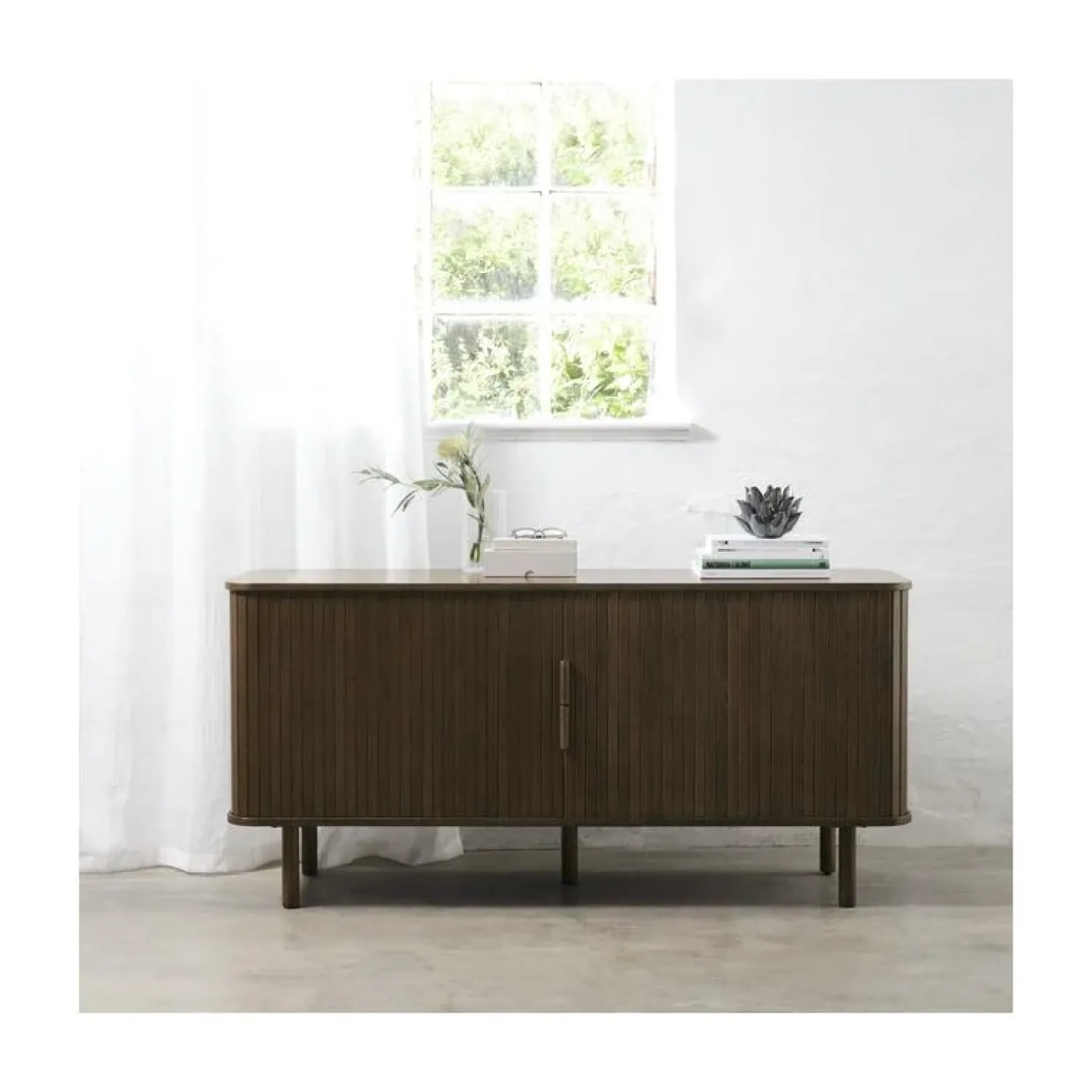 LykkeHome Dressoirs|Industriele Kasten|Toni Dressoir Bruin 160cm