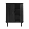 LykkeHome Wandkasten|Industriele Kasten|Toni Wandkast Zwart 90cm