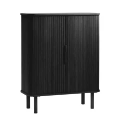 LykkeHome Wandkasten|Industriele Kasten|Toni Wandkast Zwart 90cm