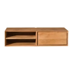 Furndea Industriele Kasten|Tv Meubels|Tony Zwevend Tv meubel Naturel Mangohout 120 cm