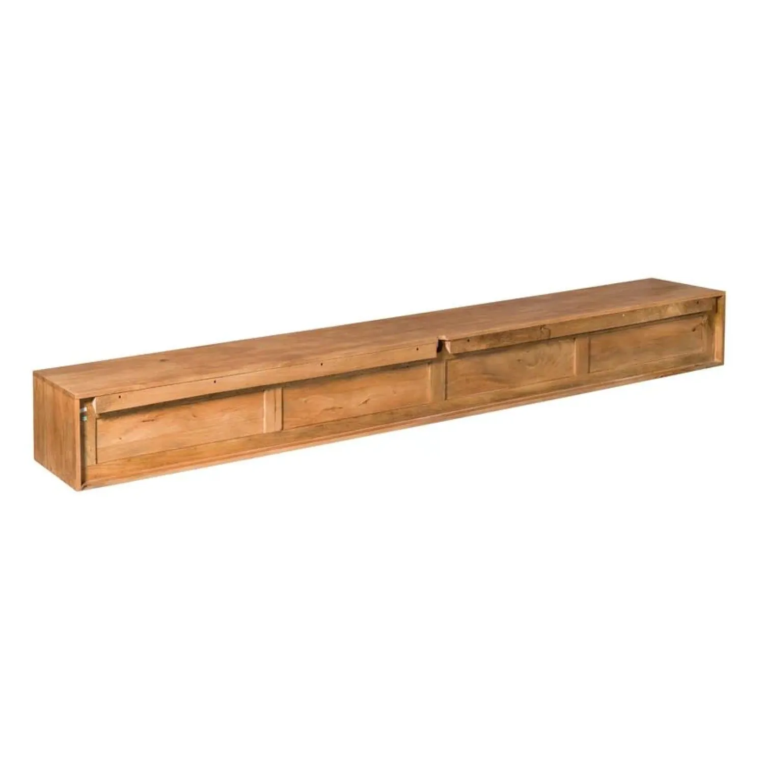 Furndea Industriele Kasten|Tv Meubels|Tony Zwevend Tv meubel Naturel Mangohout 240 cm