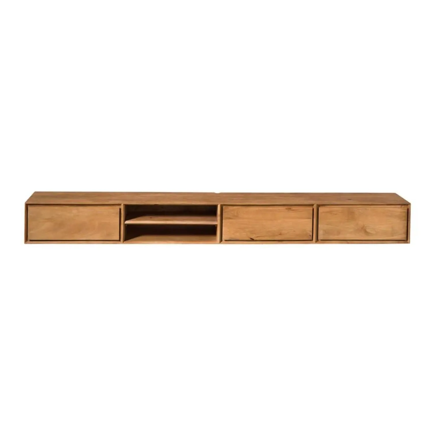 Furndea Industriele Kasten|Tv Meubels|Tony Zwevend Tv meubel Naturel Mangohout 240 cm