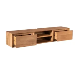 Furndea Industriele Kasten|Tv Meubels|Tony Zwevend Tv meubel Naturel Mangohout 160 cm