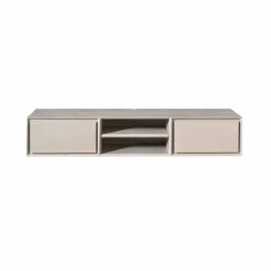 Furndea Industriele Kasten|Tv Meubels|Tony Zwevend Tv meubel Taupe Mangohout 160 cm