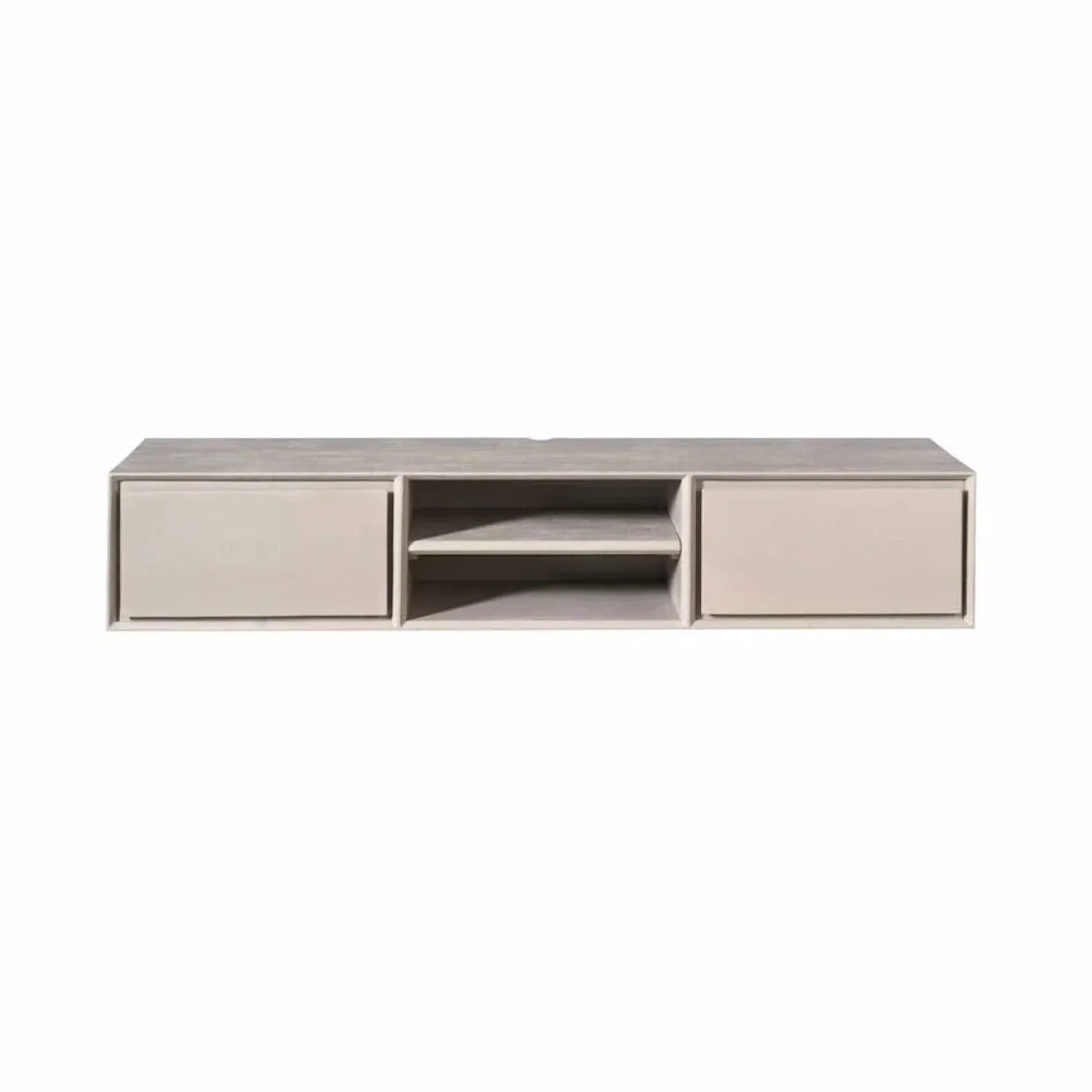 Furndea Industriele Kasten|Tv Meubels|Tony Zwevend Tv meubel Taupe Mangohout 160 cm