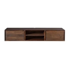Furndea Industriele Kasten|Tv Meubels|Tony Zwevend Tv meubel Walnoot Mangohout 160 cm