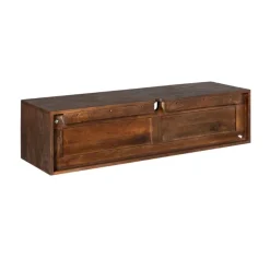 Furndea Industriele Kasten|Tv Meubels|Tony Zwevend Tv meubel Walnoot Mangohout 120 cm