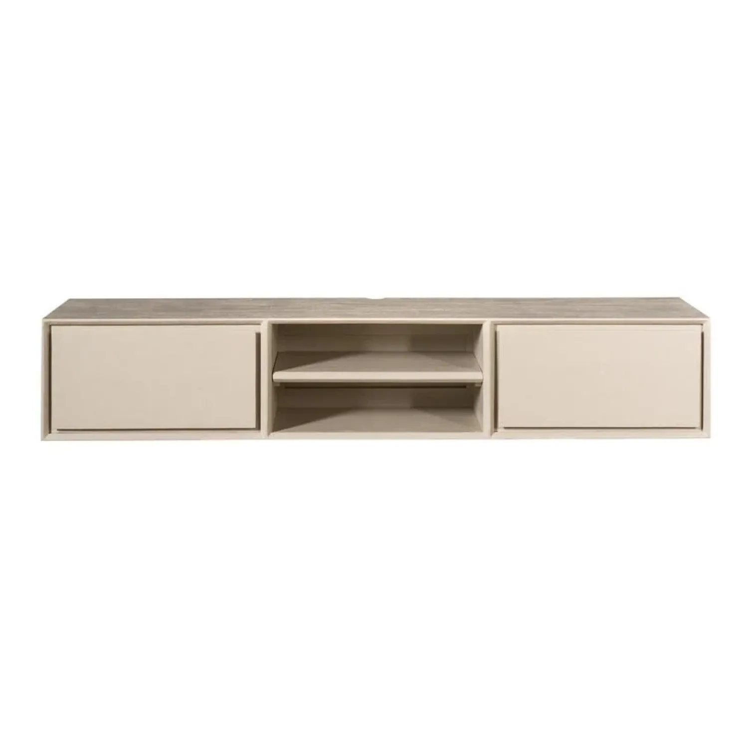 Furndea Industriele Kasten|Tv Meubels|Tony Zwevend Tv meubel Zand Mangohout 160 cm